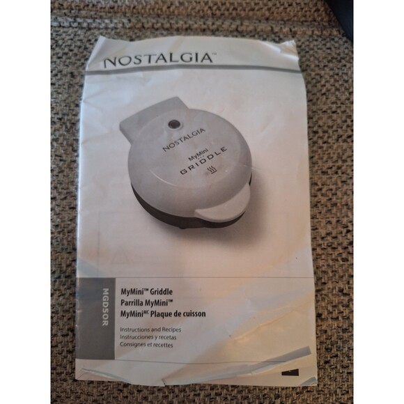 Nostalgia My Mini 5" Non Stick Surface Griddle For Burgers Pancakes Cookies New‎ - Picture 7 of 8